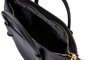 Lucky Bees Elin v2 Bolsa de Hombro Negra Cuero de Polivinilo Elegante y Sofisticada